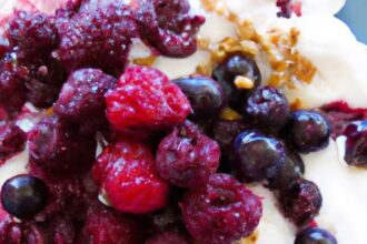 Berry Bliss: Nutty Greek Yogurt Bowl for Healthy Energy