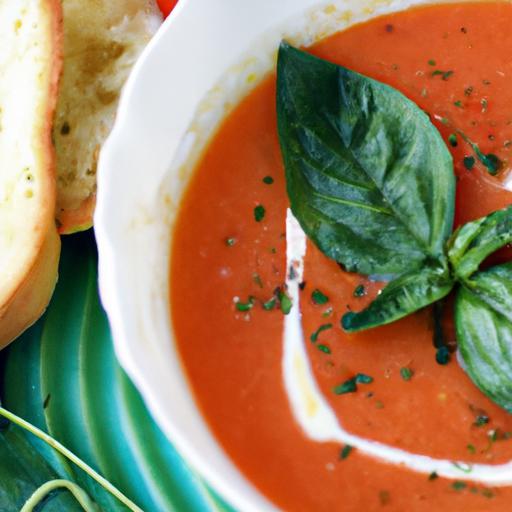 Velvety Tomato Basil Soup with a Creamy Twist
