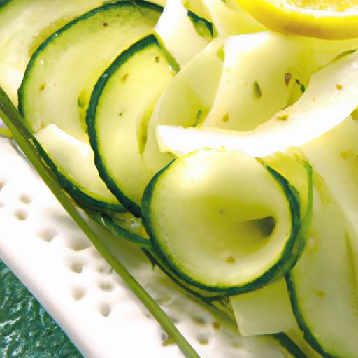 Refreshing Cucumbers Meet Zesty Lemon Dressing Delight