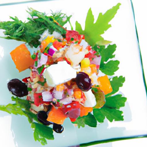 Layered Flavors: The Art of Composed Rice Salad Bliss