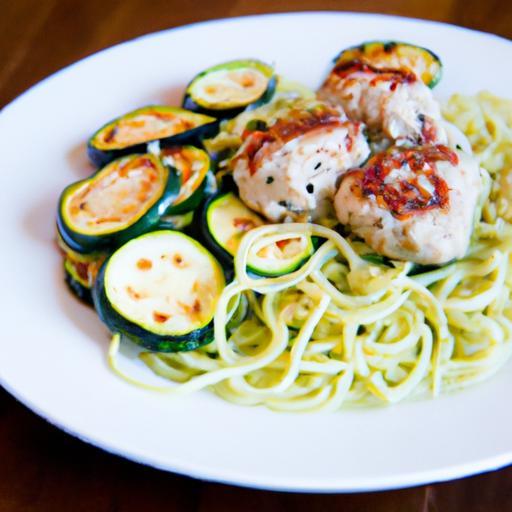 Wholesome Turkey Meatballs Served on Zesty Zucchini Noodles
