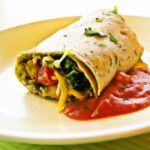 Energize Mornings: Spinach & Cheese Breakfast Burrito Delight