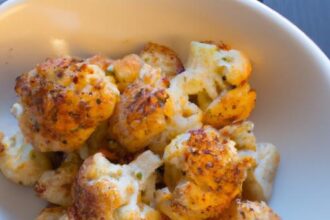 Crispy Keto Roasted Cauliflower with Parmesan Delight