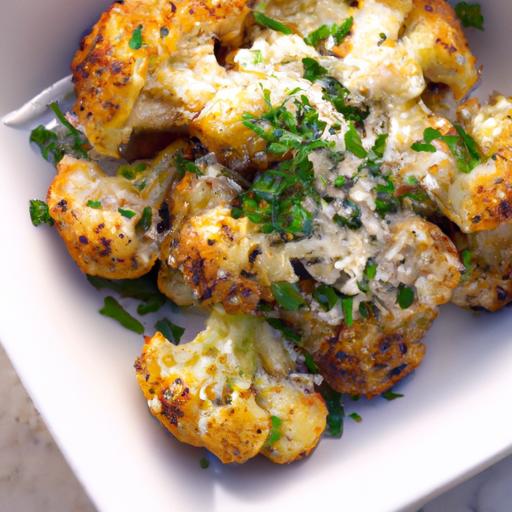 crispy Keto Roasted Cauliflower with Parmesan Delight