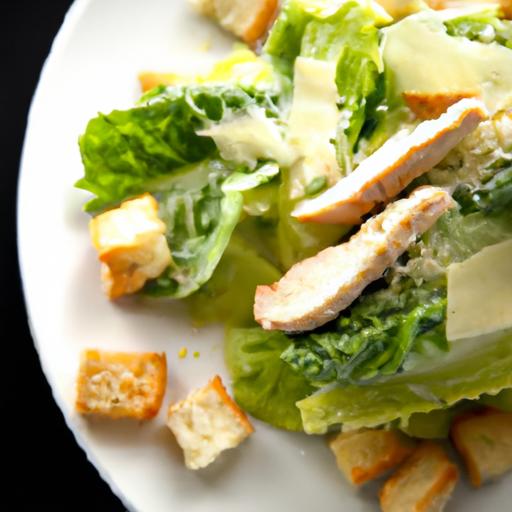 Elevate Lunch: Classic Caesar Salad with Grilled Chicken