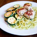 Wholesome Turkey Meatballs Served on Zesty Zucchini Noodles