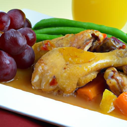 Savory Chicken Stew Elevated with Sweet Grape Juice Twist