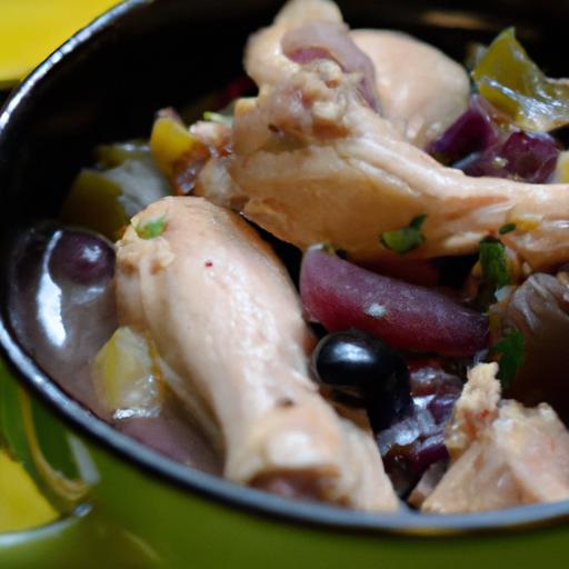 Savory Chicken Stew elevated with sweet Grape Juice Twist