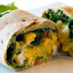 Power-Packed Breakfast Burrito: Spinach & Cheese Delight