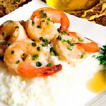 Savor Garlic Butter Shrimp with Perfect Fluffy Rice Delight