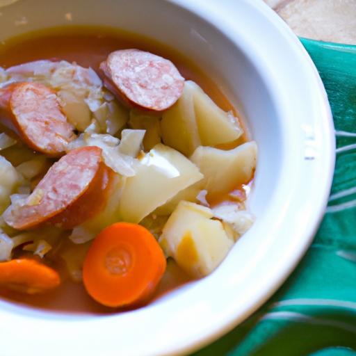 Hearty Cabbage & Sausage Soup: A Flavorful Comfort Bowl