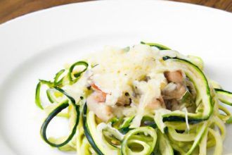 Zesty Keto Carbonara Meets Zucchini Noodles: A Low-Carb Feast