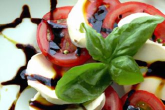 Fresh Caprese Salad with Balsamic Glaze: A Flavorful Twist