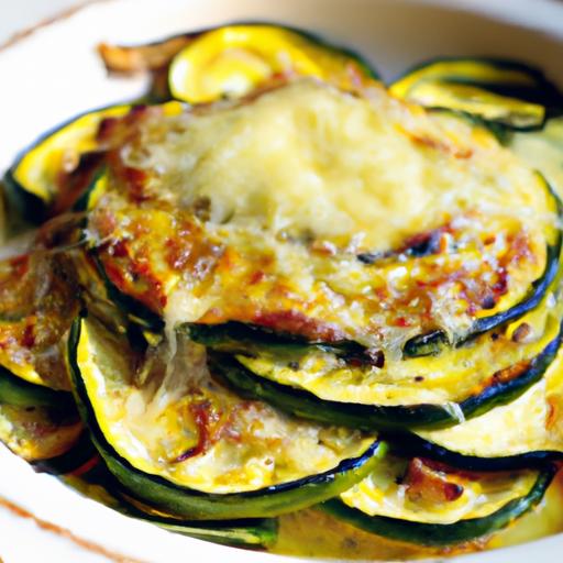 Golden Zucchini & Goat Cheese Gratin: A Savory Delight