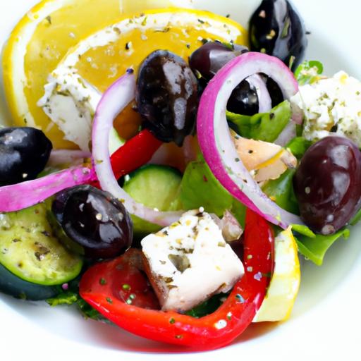 Zesty ‍Greek Salad: Olives, Feta & Lemon Dressing Delight
