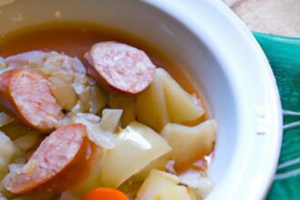 Hearty Cabbage & Sausage Soup: A Flavorful Comfort Bowl