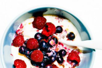 Boost Your Mornings: Greek Yogurt with Berries & Almond Butter