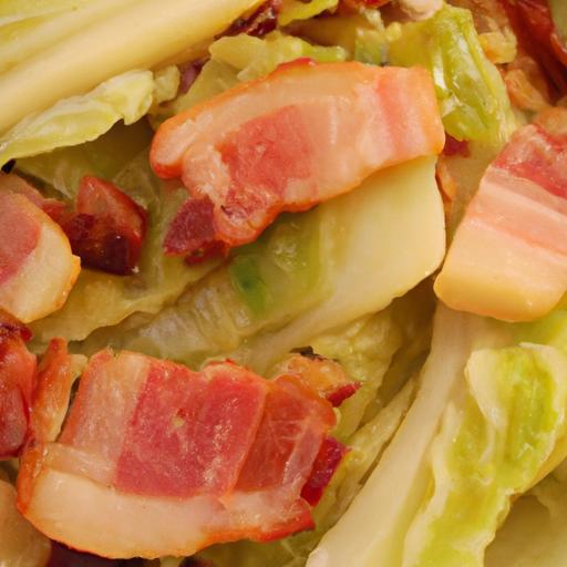 Savor Keto Fried Cabbage with Crispy Bacon Delight
