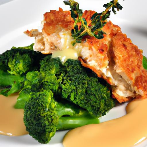 Turkey Cutlet Meets Broccoli Puree: A Flavorful Duo Delight