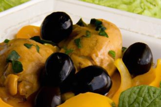 Zesty Chicken Tagine with Olives and Preserved Lemon Delight