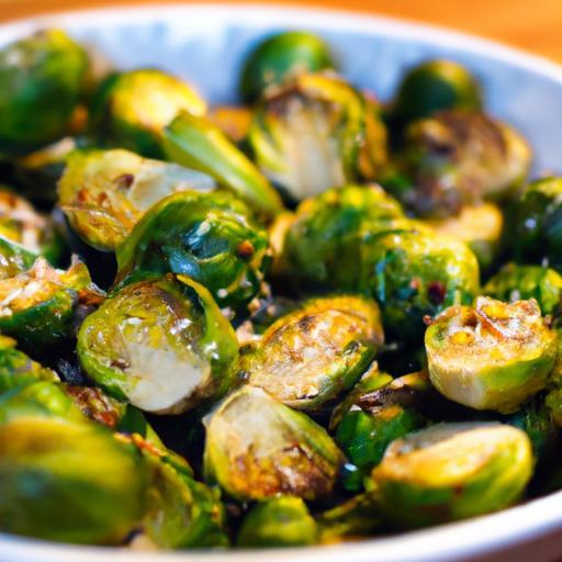 Crispy Garlic Roasted Brussels Sprouts with Parmesan Bliss