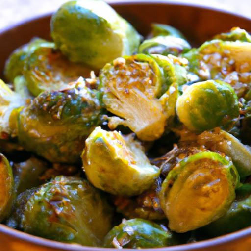 Golden Garlic & Parmesan Roasted Brussels Sprouts Delight