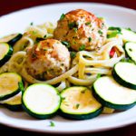 Zesty Turkey Meatballs Meet Fresh Zucchini Noodle Delight