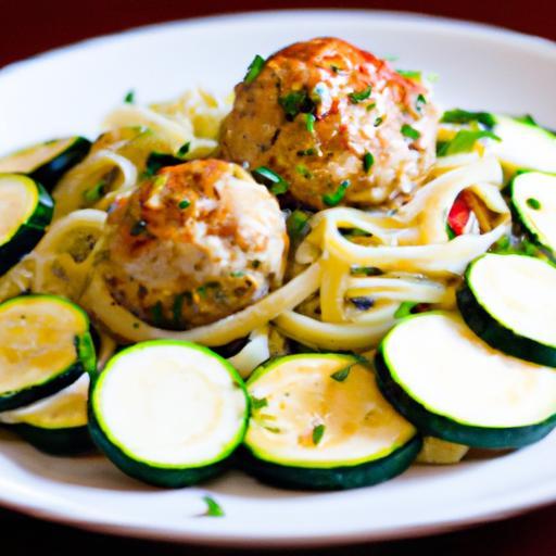 Zesty Turkey Meatballs Meet Fresh Zucchini Noodle Delight