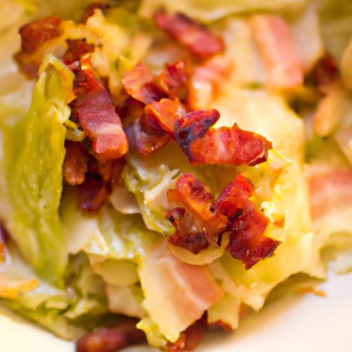 Savor Keto Fried cabbage with Crispy Bacon Delight
