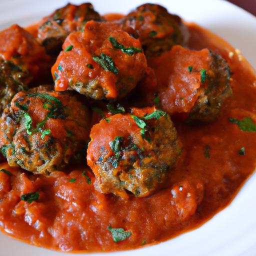 Savory Keto Meatballs Simmered in Rich Tomato Sauce