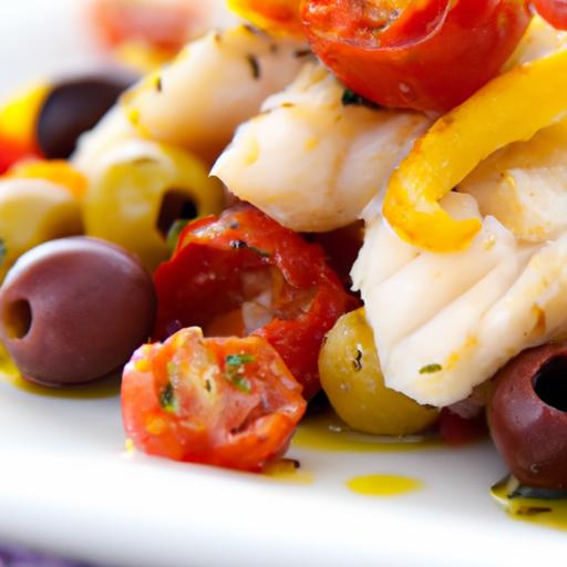 Mediterranean Cod⁢ with Tomatoes and Olives: A ⁢Flavorful feast